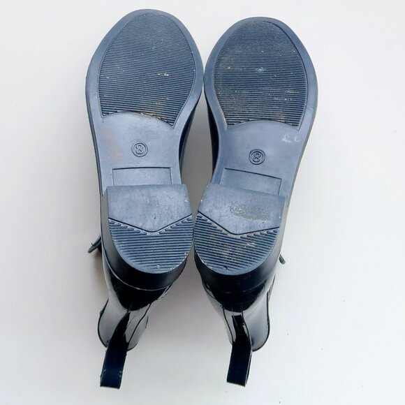 Nautica Navy Rubber Chelsea Rain Boots Waterproof Pull-On Logo Ankle Booties 8 - Picture 8 of 16